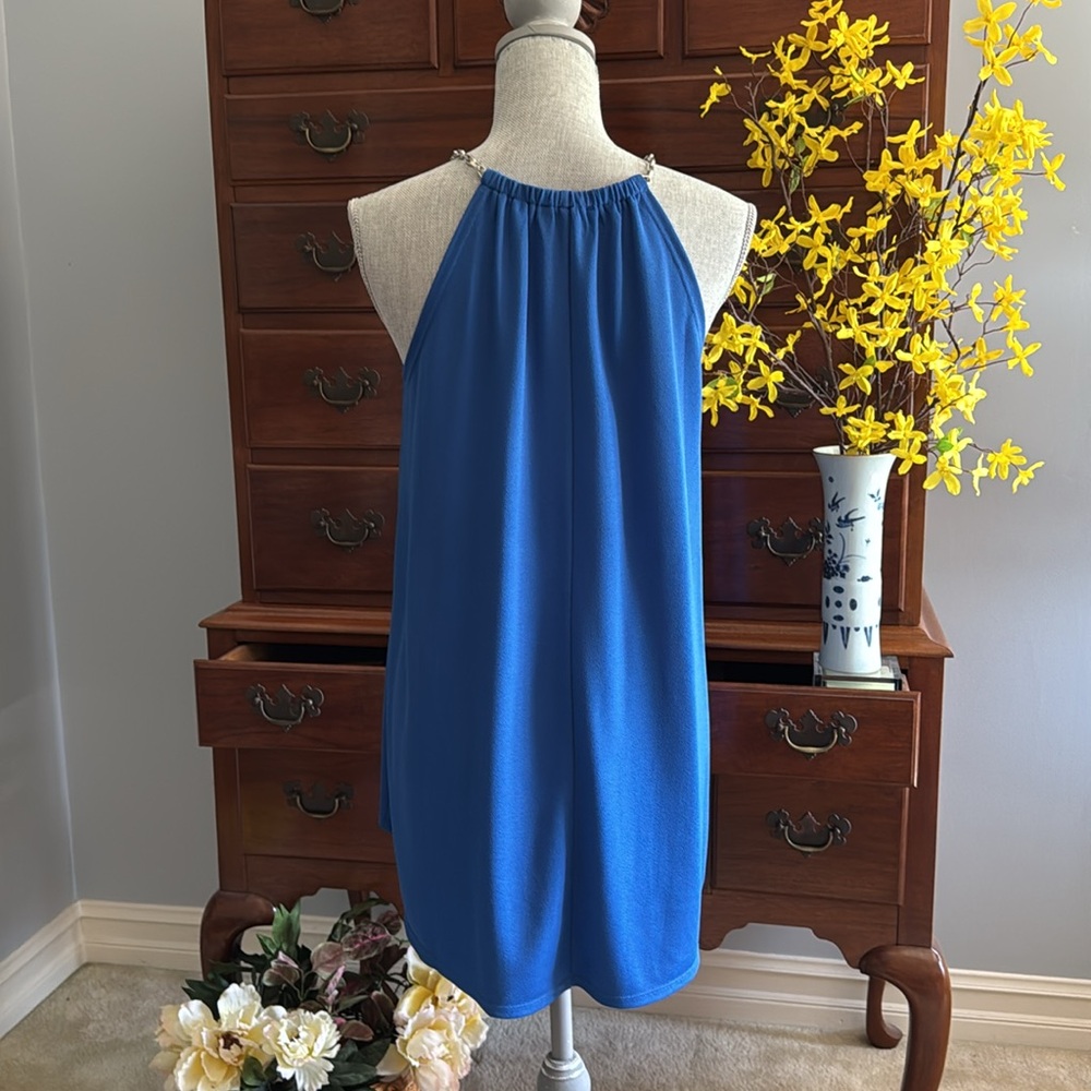 Essentials by Milano Vibrant Blue High-Low Top Size Medium - Picture 6 of 8